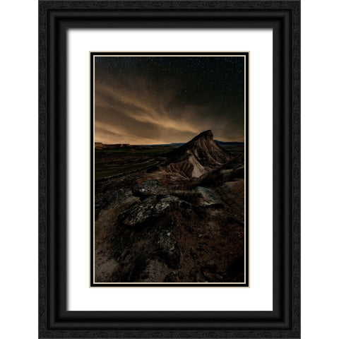 Broken Black Ornate Wood Framed Art Print with Double Matting by Martin Castan, David