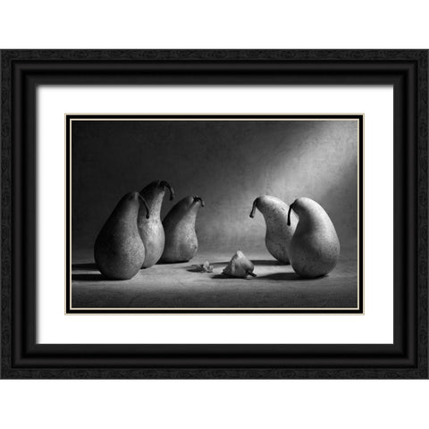 :-( Black Ornate Wood Framed Art Print with Double Matting by Ivanova, Victoria
