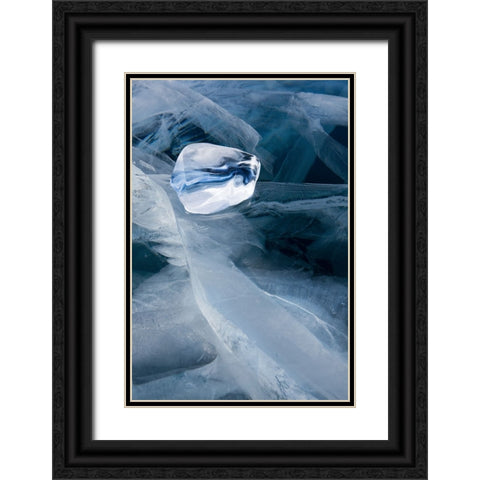 Crystal Black Ornate Wood Framed Art Print with Double Matting by Narchuk, Andrey
