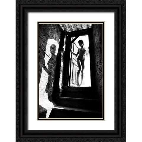 Her Other Self Black Ornate Wood Framed Art Print with Double Matting by Mest, Olga
