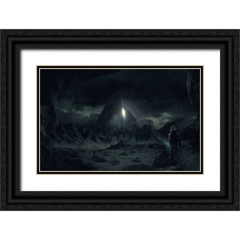 Apocalipto Black Ornate Wood Framed Art Print with Double Matting by Perez, Alvaro