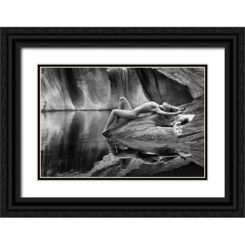 Place Of Dreams Black Ornate Wood Framed Art Print with Double Matting by Birkhofer, Bruno