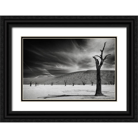 The Army Of The Dead Black Ornate Wood Framed Art Print with Double Matting by Guillemot, Mathilde