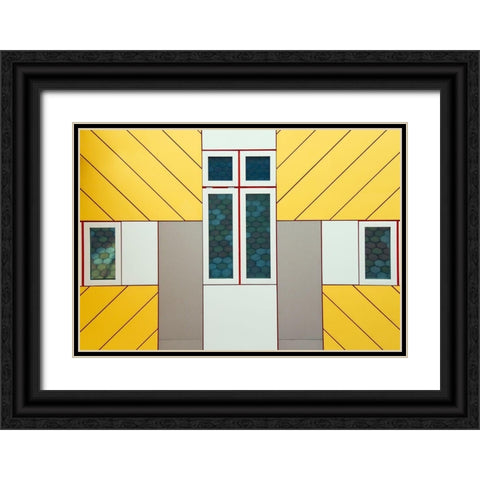 Facade Black Ornate Wood Framed Art Print with Double Matting by Bartsch, Heidi