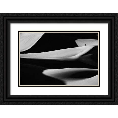 Dune X Black Ornate Wood Framed Art Print with Double Matting by Kravanja, Jure