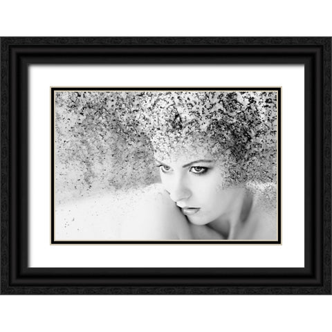 Emerging Black Ornate Wood Framed Art Print with Double Matting by Brackstone, Mel