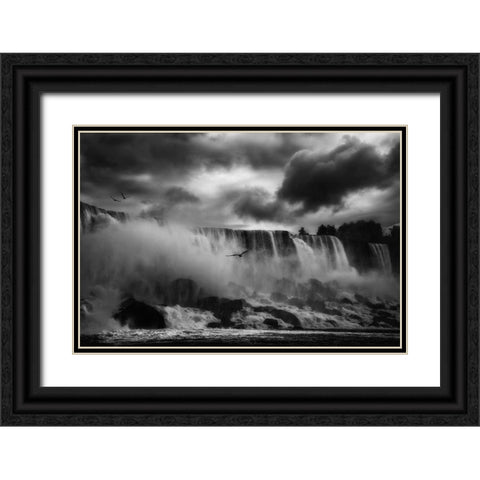 Powerful Splendor Black Ornate Wood Framed Art Print with Double Matting by Depaepe, Yvette