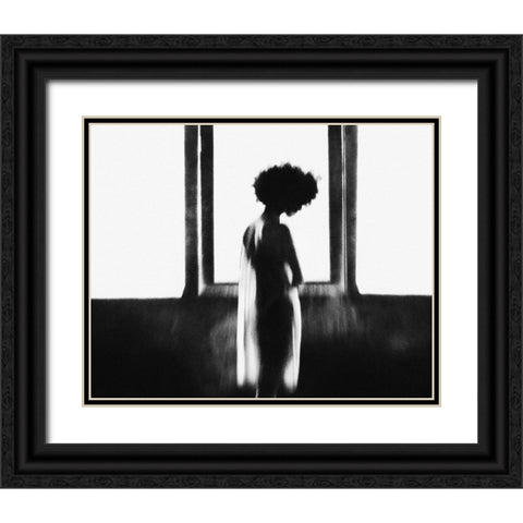 Alone Black Ornate Wood Framed Art Print with Double Matting by Satriani, Jay