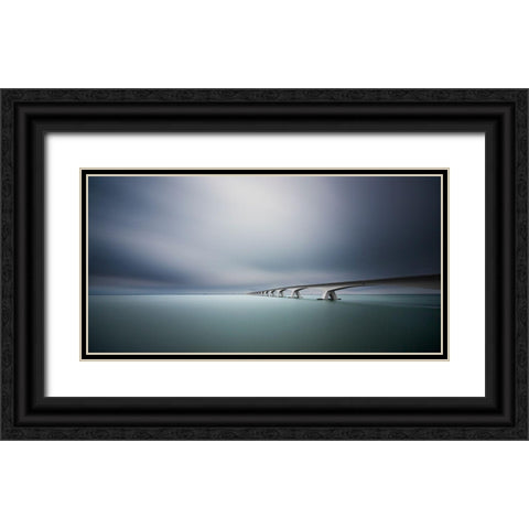 The Infinite Bridge Black Ornate Wood Framed Art Print with Double Matting by Van Orden, Arthur