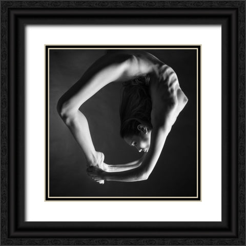 O Black Ornate Wood Framed Art Print with Double Matting by MagnusPhotos