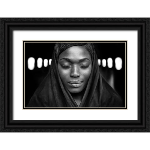 Visions Of Tomorrow Black Ornate Wood Framed Art Print with Double Matting by Hur, Lars