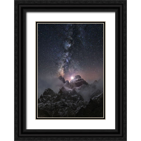 At The Edge Of The World Black Ornate Wood Framed Art Print with Double Matting by Kaddas, Chris