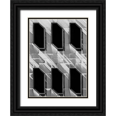 The Blind Wall Black Ornate Wood Framed Art Print with Double Matting by Van Den, Jef