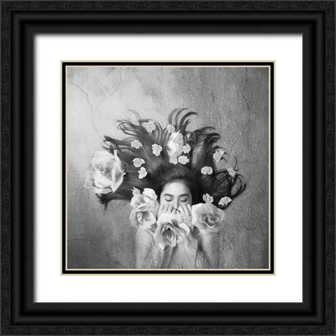 Sleep Black Ornate Wood Framed Art Print with Double Matting by Sulistyono, Heru