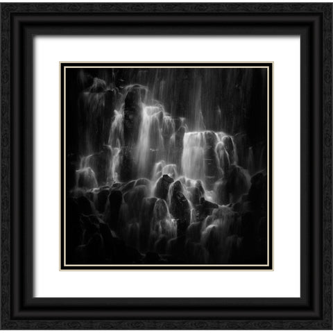 The Veiled Beings --- Ramona Falls Black Ornate Wood Framed Art Print with Double Matting by Dou, Shenshen