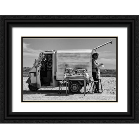 Work Of A Lifetime Black Ornate Wood Framed Art Print with Double Matting by Sarmento, Luis