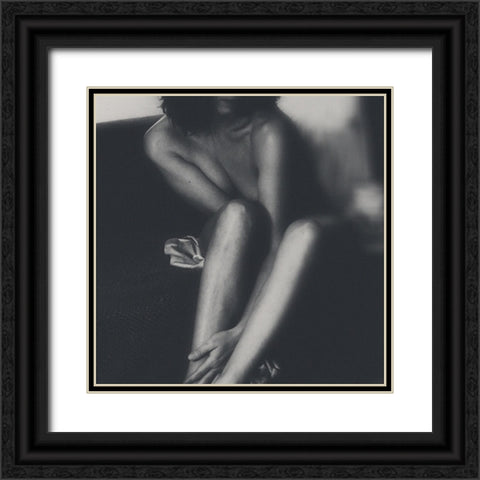 Elle 323 Black Ornate Wood Framed Art Print with Double Matting by Marianne