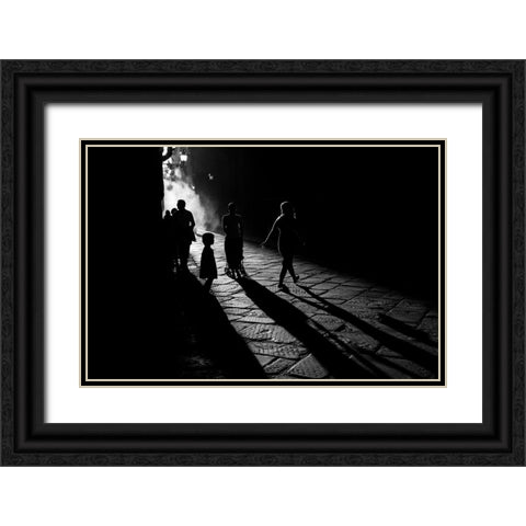 Into The Sun Black Ornate Wood Framed Art Print with Double Matting by Buda, Simone