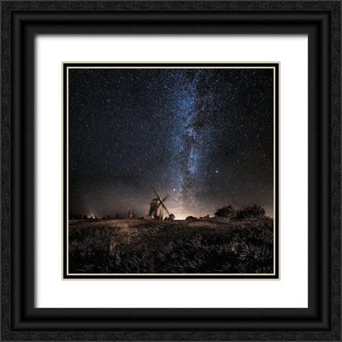 Galaxy Rising Black Ornate Wood Framed Art Print with Double Matting by Tannerstedt, Jorgen