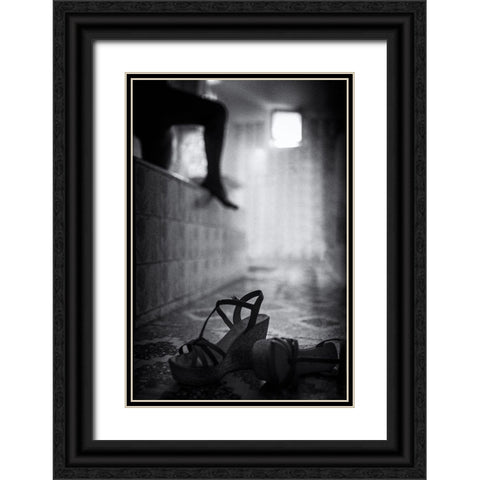 Bring Forth Ye Shadow Black Ornate Wood Framed Art Print with Double Matting by Pergioudakis, Manos
