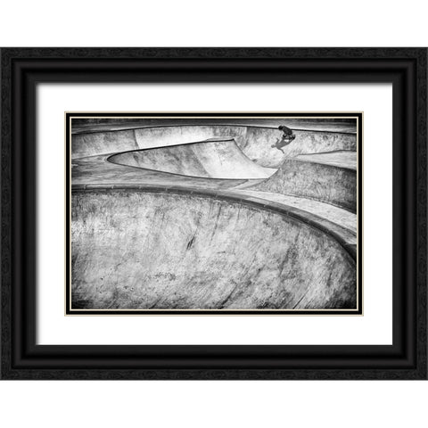 Concrete Slider Black Ornate Wood Framed Art Print with Double Matting by Eliash, Tomer