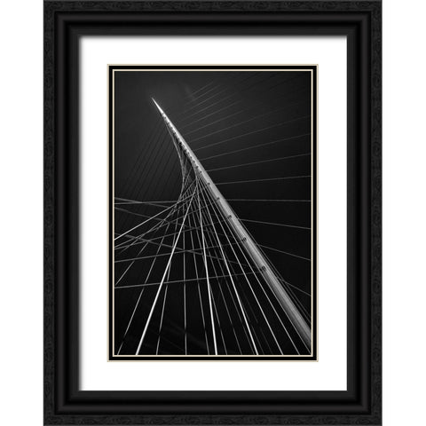 Calatravas Citer Music Ii Black Ornate Wood Framed Art Print with Double Matting by Van Den, Jef