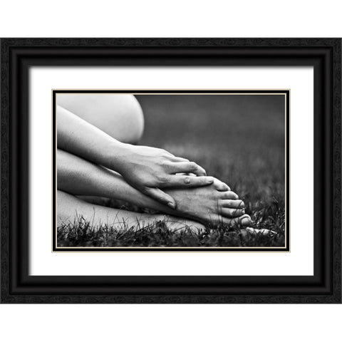Grace Black Ornate Wood Framed Art Print with Double Matting by MagnusPhotos