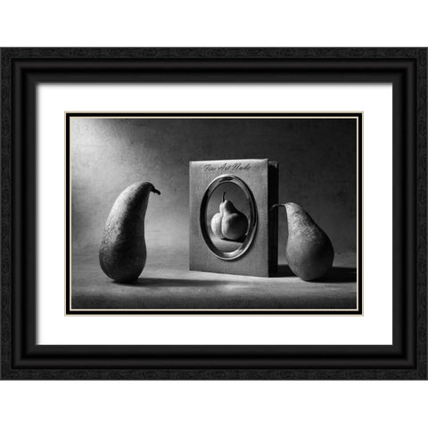 Fine Art Nude Black Ornate Wood Framed Art Print with Double Matting by Ivanova, Victoria
