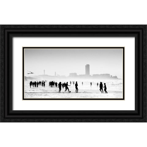 When The Sun Encounters The Mist ... Black Ornate Wood Framed Art Print with Double Matting by Depaepe, Yvette