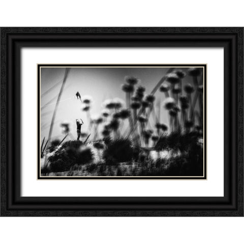 A Feeling Like This Black Ornate Wood Framed Art Print with Double Matting by Mexia, Laura