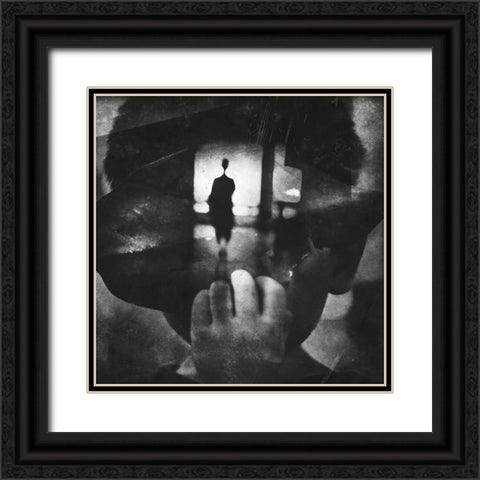 Unseen Black Ornate Wood Framed Art Print with Double Matting by Danial, Abi