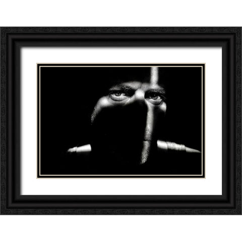 Only You Black Ornate Wood Framed Art Print with Double Matting by Montegriffo (Nero), Claudio