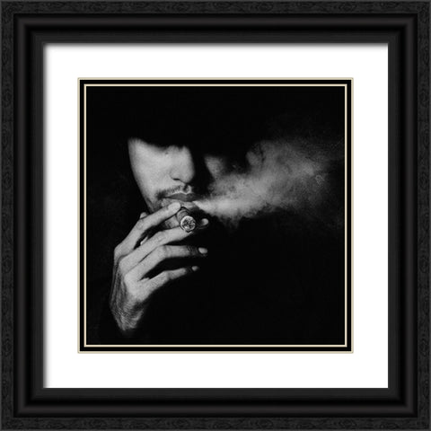 Untitled Black Ornate Wood Framed Art Print with Double Matting by Satriani, Jay