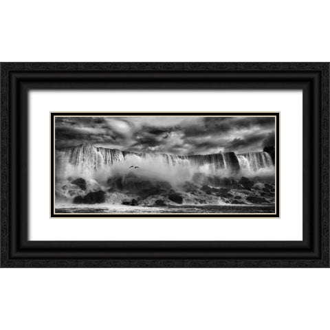 Beauty Unbound !! Black Ornate Wood Framed Art Print with Double Matting by Depaepe, Yvette