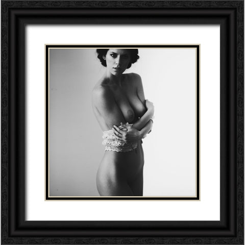 Naked Look Black Ornate Wood Framed Art Print with Double Matting by Pereverzov, Alexander