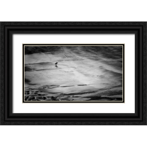 His Mistress The Sea Black Ornate Wood Framed Art Print with Double Matting by Bland, Richard