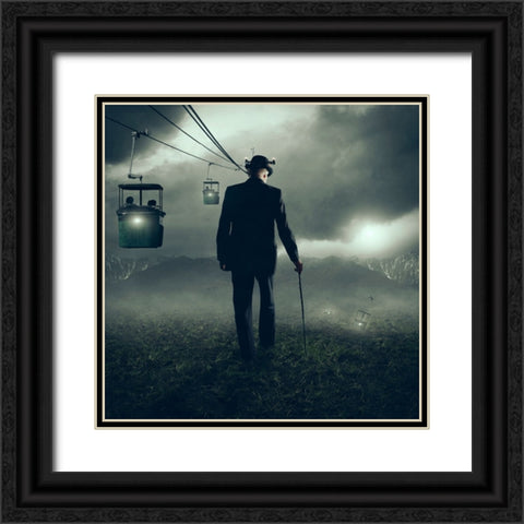 The Business Of Dying Black Ornate Wood Framed Art Print with Double Matting by Bilotta, Michael