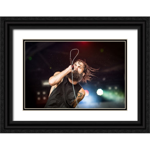 Letlive @Gmm 2014 Black Ornate Wood Framed Art Print with Double Matting by V., Stijn