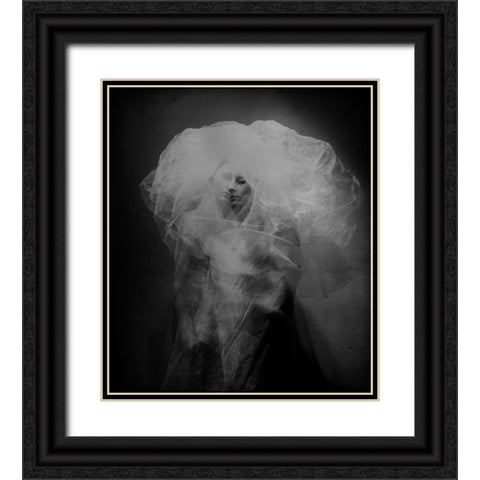 Medusa Black Ornate Wood Framed Art Print with Double Matting by Vasiliev-Apostol, Yaroslav