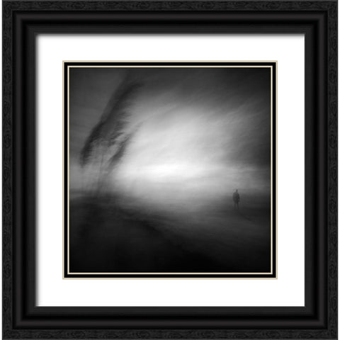 In The Middle Of Nowhere Black Ornate Wood Framed Art Print with Double Matting by Pascual Buye, Santiago