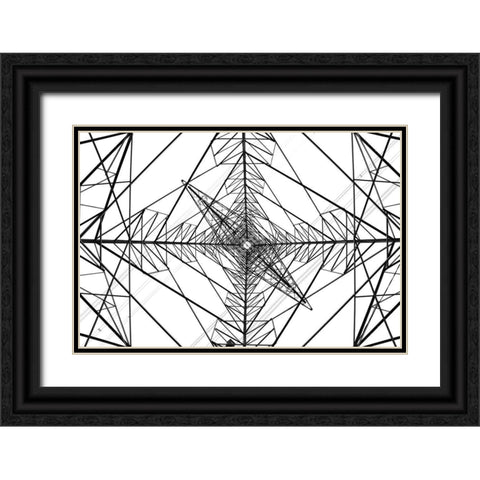 Menara Sutet Black Ornate Wood Framed Art Print with Double Matting by Amisi, Andrei