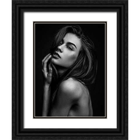 Natural Beauty Black Ornate Wood Framed Art Print with Double Matting by Krystynek MQEP, Martin