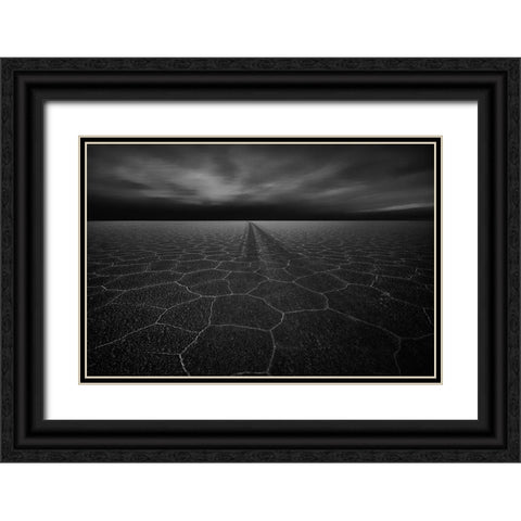 On The Road To Nowhere Black Ornate Wood Framed Art Print with Double Matting by Schilbe, Stefan