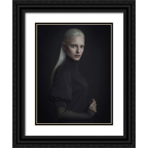 Untitled Black Ornate Wood Framed Art Print with Double Matting by Shevchenko, Yuri