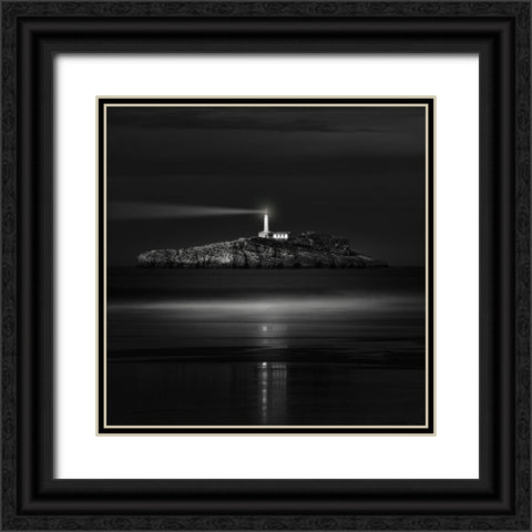 The Light That Guides Us Black Ornate Wood Framed Art Print with Double Matting by Antonio Cobo, Marco