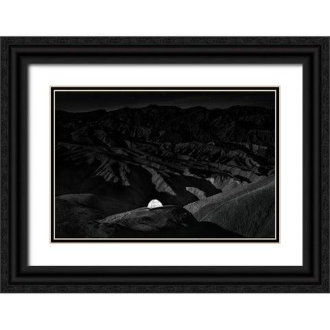 On The Rock Black Ornate Wood Framed Art Print with Double Matting by Chenglu, Simon