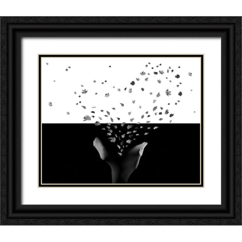Untitled Black Ornate Wood Framed Art Print with Double Matting by Zahirimehr, Maryam