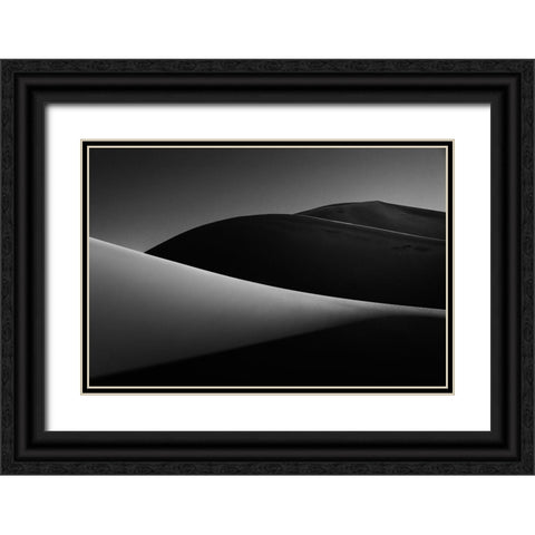 Dune Iii. Black Ornate Wood Framed Art Print with Double Matting by Kravanja, Jure