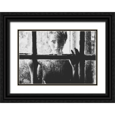 Trapped Black Ornate Wood Framed Art Print with Double Matting by Fauzi Nurulhamzah, Akhmad