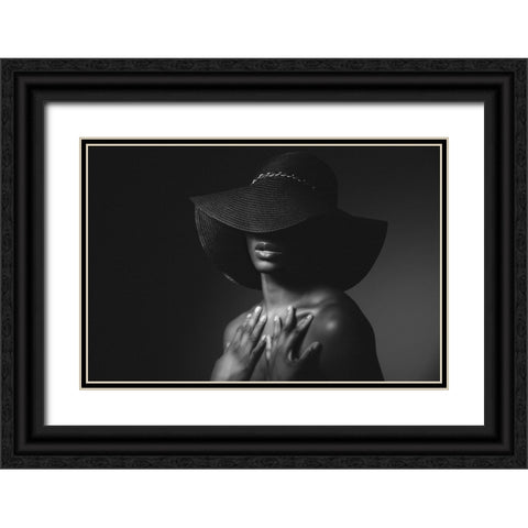In The Air Tonight Black Ornate Wood Framed Art Print with Double Matting by J Dennis, Darryl